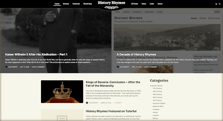 New Design for History Rhymes